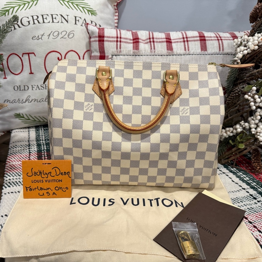 Louis Vuitton Speedy 30 Damier Azure